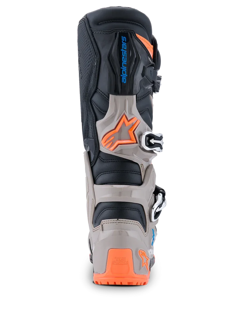 Bota Alpinestars Tech 7 Nova Enduro 26 Preto/Cinza/Laranja Fluor